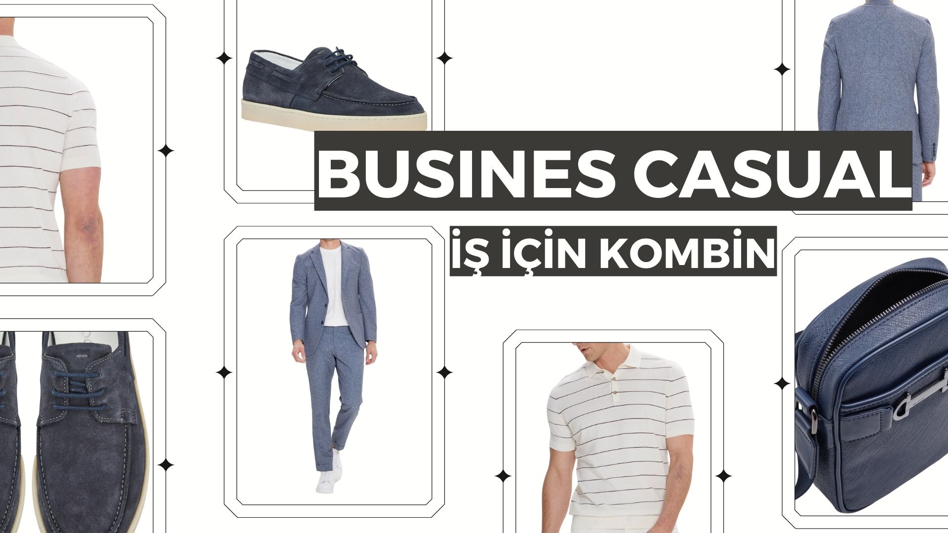 Siyah kemerli ceketli modern kombin kapak resmi.