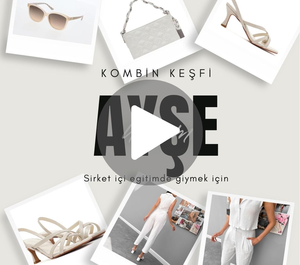 Nazlıcan Polat'ın Ayşe Hanım için yaptığı şirket içi eğitim kombini Instagram'da.