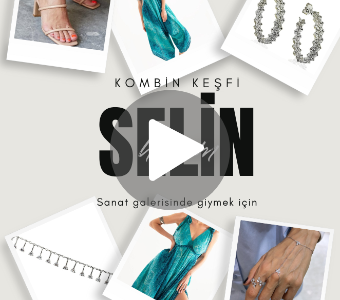 Stil Danışmanı Nazlıcan Polat'ın Selin Hanım için oluşturduğu sanat galerisi açılışı kombini.