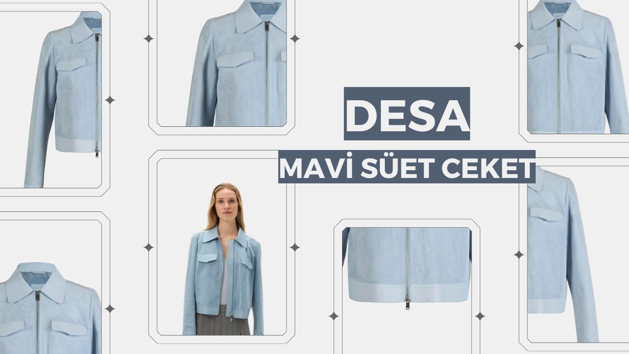 Mavi Süet Ceket Kombin Kapak Resmi