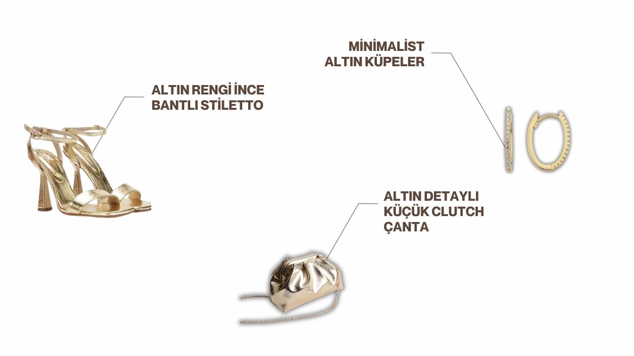 Kokteyl Elbiseleri ve Stil Danışmanlığı: Zarafet ve Şıklığın Buluştuğu Kombin Rehberi yazısı için hazırlanmış görsel. Bir kadın stiletto ayakkabıları, clutch çantası ve kokteyl elbisesiyle etkinlik salonunda yürüyor. Kadının sadece ayakkabılarına, çantasına ve elbisesine odaklanılmış.